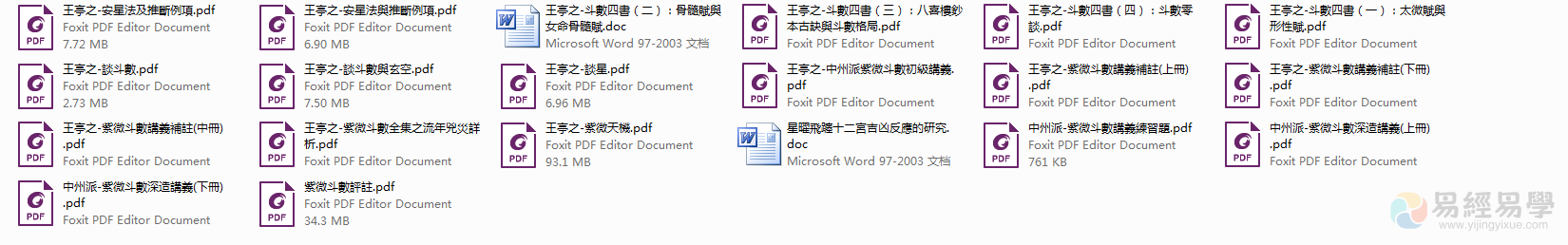 W0086王亭之-紫微斗數電子書PDF20冊