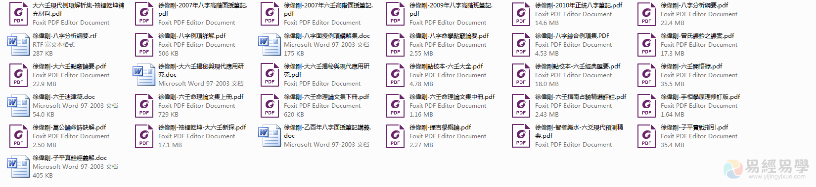 X0058徐偉剛子平八字手面相PDF電子書30本